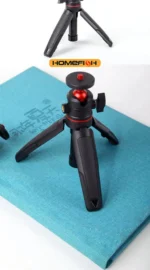 Portable extendable tripod for DSLR cameras, mobile phones, and desktops. Handle for live streaming. - Image 12