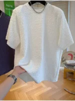 Summer Men T-Shirts Casual Lazy Breathable Quick Drying Short Sleeves Cool Fashion Loose Korean Outdoor High Street Top - Image 17
