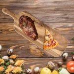 Wooden Cutting Boards for Kitchen Wooden Charcuterie Board with Handle Double-Sided Serving Plates for Kitchen Cheese Commercial - Image 3
