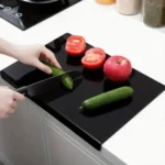 Cutting Board with Counter Lip Anti-Slip Shatter Resistant Easy Clean Perfect for Cutting Bread Meat and Veggies Kitchen Decor - Image 8