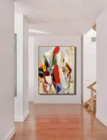 Colorful Textured Wall Art Abstract Handmade Painting On Canvas Large Wall Decor Room Decoration For Living Room Bedroom Picture - Image 20