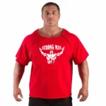 Men's T Shirts Fitness Men Bodybuilding  Shirt Batwing Sleeve Rag shirt Gym Fitness Muscle Running T shirt - Image 41