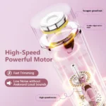 Electric Shaver for Women Waterproof Wet & Dry Hair Razors 2 in 1 Double Head Portable Bikini Hair Trimmer Detachable Head Shave - Image 21
