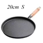 Uncoated Cast Iron Frying Pan Non Stick Multi Purpose Griddle For Pancakes Pizza Baking Stove Top Cooking Tool Anti Oil Spill - Image 7