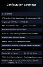 2026 Windows11 Premium 16.1 Inch Gaming Laptop RTX4050 6G Intel Core I9-10885H Max 64GB DDR4 2M.2 NVME 4TB - Image 28
