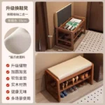 Shoes Organizers Bench Sturdy Shoe Rack Nordic Designs Multifunction Minimalist Shoe Rack Storage Rooms Furniture Accessories - Image 14
