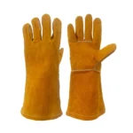 Fire Resistant Gloves Durable,Cowhide Leather Gloves,Long Welding Gloves,Non-Slip,Men's Cowhide Work Gloves - Image 2
