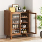 Shoe cabinet, shoe rack  household, simple indoor storage artifact, space-saving entry, and dust-proof dormitory.