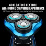 Electric Shaver Rotary Shaver Electric Razor Beard Trimmer Rechargeable Hair Cutting Shaving Machine Clipper for Men Waterproof - Image 3