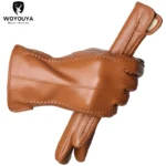 Touch Screen Leather Gloves, High-End Leather Gloves Women, Genuine Leather Winter Gloves, Keep Warm Women's Leather Gloves-2226 - Image 7