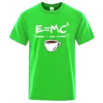 Summer Men T-shirt Cotton Blend Casual Funny Energy=Milk+Coffee Print Men Cool Loose O-neck Tops For Men Short Sleeve Male Tees - Image 9