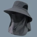 Summer Sun Hats UV Protection Outdoor Hunting Fishing Cap For Men Women Hiking Camping Visor Bucket Hat Neck Flap Fisherman Hat - Image 7