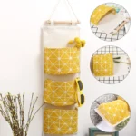 Pockets Hanging Organizers Waterproof Hanging Storage Bag Wall Mounted Closet Organizer Bear Flamingo Sundries Bags Home Decor - Image 3