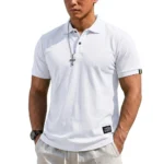 Summer Men's T-shirts Short Sleeve Loose Polo Shirts Casual Hikking Shirt Lightweight T Shirt for Work Athletic Clothes of Man - Image 20