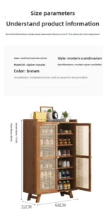 Shoe cabinet, shoe rack  household, simple indoor storage artifact, space-saving entry, and dust-proof dormitory. - Image 19