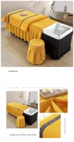 Head Washing Hairdressing Bedspread Barbershop Beauty Salon Hair Salon Thai Massage Bedspread Skin-Friendly SPA Bed Cover - Image 27