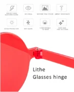 Festival Fashion Sunglasses Circular Sunglasses Trendy Ocean Sunglasses Colorful Sunglasses For Parties Candy-Colored Glasses - Image 38