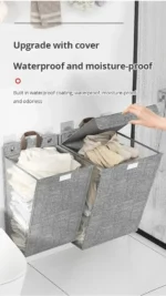 Household Laundry Baskets Foldable Bathrooms Laundry Baskets Large Capacity Multifunctional Waterproof Clothes Storage Basket - Image 13