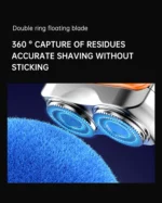 Mini Electric Smart Shaver Household Car Shaver Digital Display Dual Blade Rechargeable Shaver Powerful Beard Trimmer Tool - Image 23