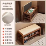 Shoes Organizers Bench Sturdy Shoe Rack Nordic Designs Multifunction Minimalist Shoe Rack Storage Rooms Furniture Accessories - Image 16