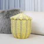 Large Laundry Basket Household Paper Based Compilation Laundry Basket Removable Bathroom Dirty Clothes Home Storage Baskets - Image 4