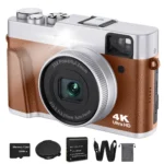 4K Digital Camera Auto Focus 48MP Vlogging Camera for YouTube and Anti-Shake Video Camera with Viewfinder Flash & Dial - Image 7