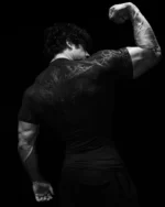 New Summer GYM T-shirt Men's Gothic Print Muscle Tee High Elasticity And Quick Drying Exercise For Bodybuilding Training T-shirt - Image 22