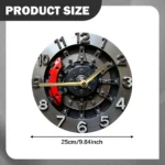 2D Wall Clock Mechanical Clock Contemporary Digital Clock Arabic Numerals Easy Reading Hanging Clock Decoration for Bedroom Room - Image 6