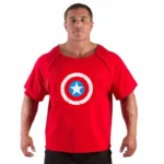 Men's T Shirts Fitness Men Bodybuilding  Shirt Batwing Sleeve Rag shirt Gym Fitness Muscle Running T shirt - Image 50