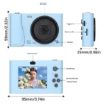 Digital Camera 4K 24 Million Pixels Children Camcorder 16x Zoom Compact Cameras Auto Focus for Kids Adult Beginners Photograph - Image 5