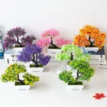 Artificial Tree Bonsai Simulation Plants Pot Plants for Garden Table Home Room Bedroom Decoration Outdoor Fake Plant Ornaments - Image 10