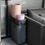Foldable Laundry Baskets 42L Freestanding Narrow Corner Bin with Handle Dirty Clothes Storage for Washing Toys Clothes Towels - Image 11