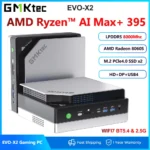 GMKTec Mini PC EVO-X2 AMD Ryzen Al Max+ 395 Windows 11 Pro LPDDR5 128GB 2TB PCle 4.0 NVMe Wif7 BT5.4 8K Mini PC Gamer