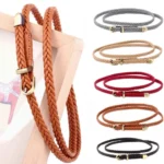 Decoration Hand-woven Casual Female Retro Waistband Pin Buckle Waist Belt Braided Belts - Image 2