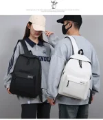 Backpack Simple New Style College Style Small Backpack Travel Lightweight Korean Version Junior High School Double Shoulder Bags - Image 13