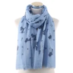 Fashion Cat Footprint Printing Woman Scarf Cotton Scarves Outdoors Relaxation Neckerchief Shawl Keep Warm To Prevent The Wind - Image 7