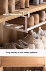 Adjustable Shoe Rack - Space Saving Shoe Organizer for Home Multi Layer Shoe Shelf with Hanging Baskets Compact Design - Image 14