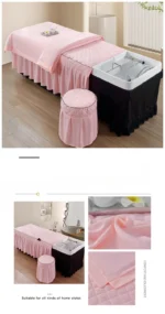 Head Washing Hairdressing Bedspread Barbershop Beauty Salon Hair Salon Thai Massage Bedspread Skin-Friendly SPA Bed Cover - Image 35