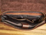 NASVA Genuine Leather Men's Briefcase Retro Handbag Shoulder Laptop Bags Office Bags Document Bags - Image 18