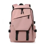 Simple solid color backpack,  travel backpack, plenty of storage space, very suitable for commuting, school, work and going out. - Image 10