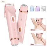 Electric Shaver for Women Electric Razor for Womens Bikini Legs Underarm Public Hairs Rechargeable Trimmer with Detachable Head
