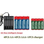 Best 1.5V AA9800mAh+AAA8800mAh+USBcharger 1.5V Rechargeable Nickel Hydrogen Battery, Used for Electronic Toys Camera Batteries - Image 13