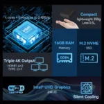 Mini Computer Intel Core i9 8950HK 16GB DDR4  1/2TB SSD PC  Windows 11 UHD Graphics Mini PC  4K HD Mini Gaming Pc Desktop - Image 2