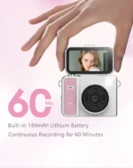 2.4K Digital Camera for Photography and Video,  Vlogging Camera with 180° Flip Screen, Retro Portable Selfie Camera, Compact - Image 14