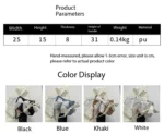 Lovely Bow Handbags for Girls Ladies Fashion Pleated Shoulder Bags for Women Simple Design Female Underarm Bag Casual Tote Purse - Image 12