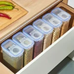 Food Storage Containers with Lids Stackable Treat Box Containers for Kitchen Pantry Organization Containers for Rice Dispenser - Image 4
