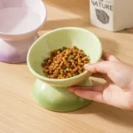 Cat Ceramic Bowl Gradient Pet Food Water Feeders Small Dogs Drinking Eating Supplies Raised Tilted Cats Puppy Feeding Supplies - Image 4