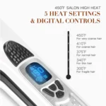 Professional Hair Straightener Steam Flat Iron Straightening Brush Electric Hair Brushes Ceramic Tourmaline Vapor Straighteners - Image 2