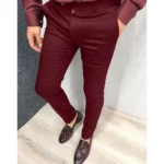 New Men's Fashion Casual Trousers Daily Office Business Formal Pants Solid Slim Pencil Pants Men Versatile Pants for Four Season - Image 8
