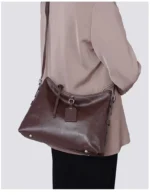 Tote Bag Full-Grain Vegetable-Tanned Leather Large Capacity Shoulder Crossbody Bag Elegant Work commute Stylish - Image 18
